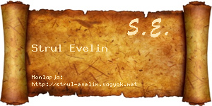 Strul Evelin névjegykártya